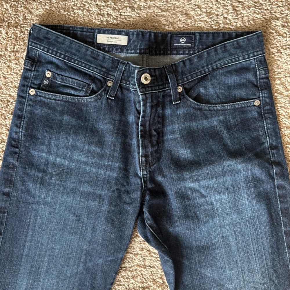 Dark denim jeans